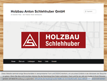 Tablet Screenshot of holzbau-schlehhuber.de